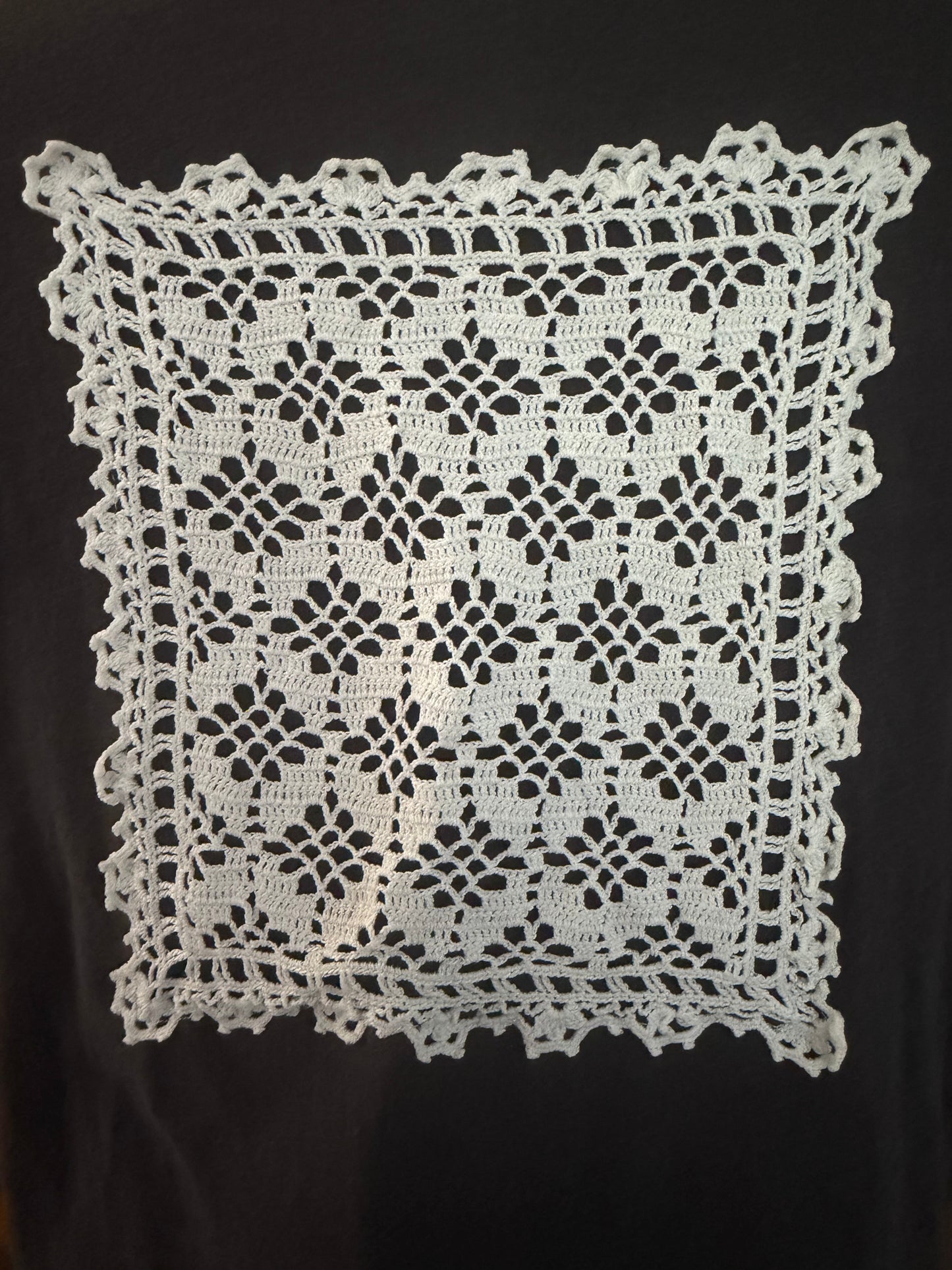 Charcoal Gray Doily T-shirt