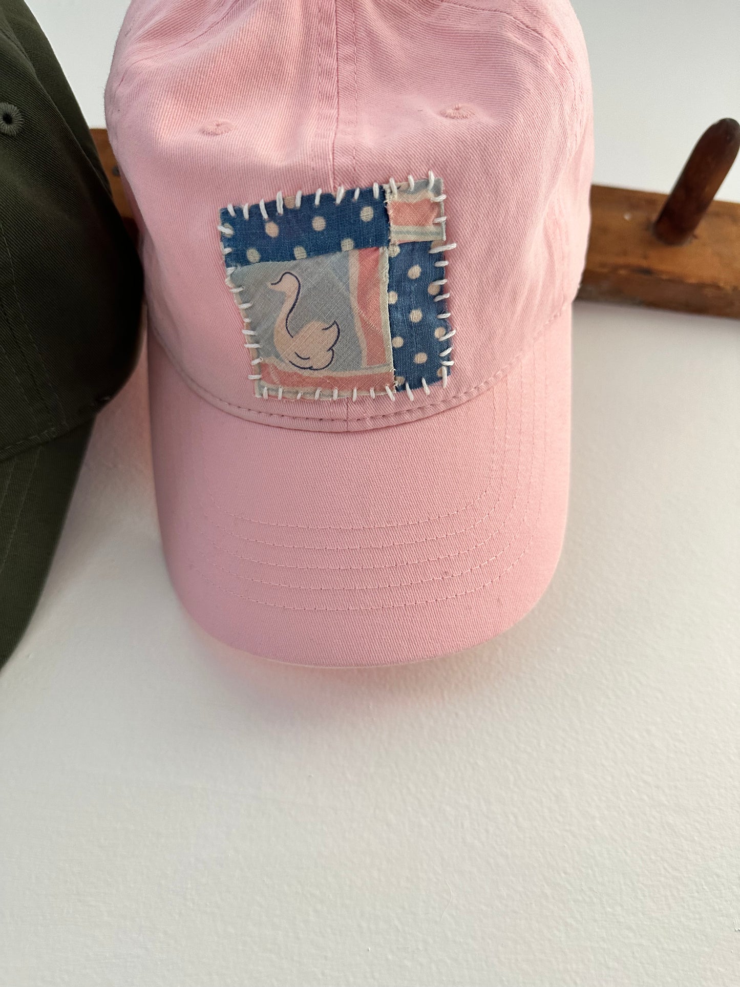 Pink Quilt Piece Baseball Cap
