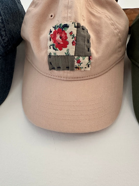 Tan Quilt Piece Hat