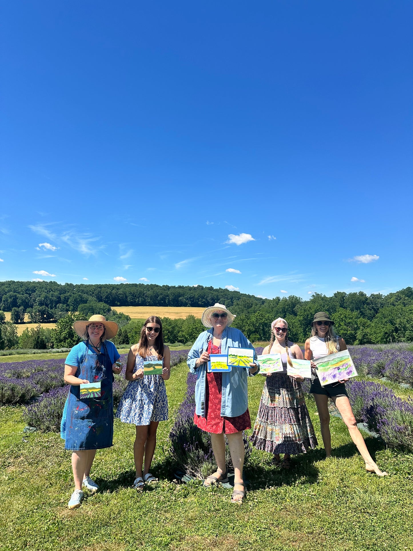 (PAST EVENT) Plein-air painting at lavender farm